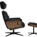 Malmo Luxury Swivel Chair + Stool