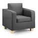Alta Leather Chair Compact Modern design