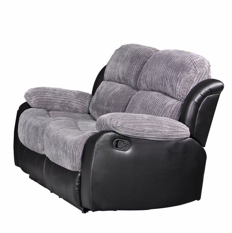 Canterbury Recliner Sofa leather and fabric