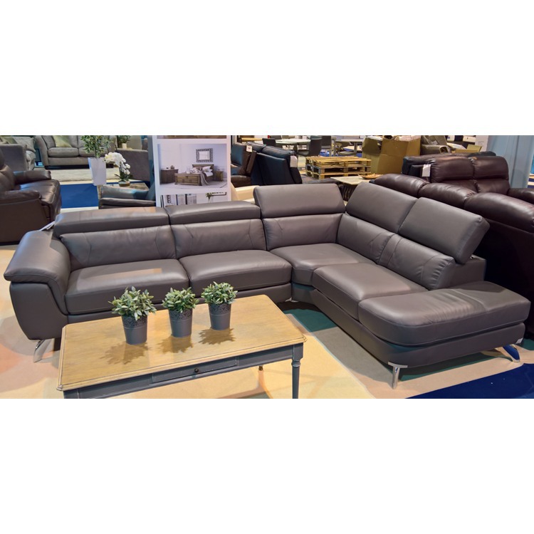 Paloma Leather Corner Sofa