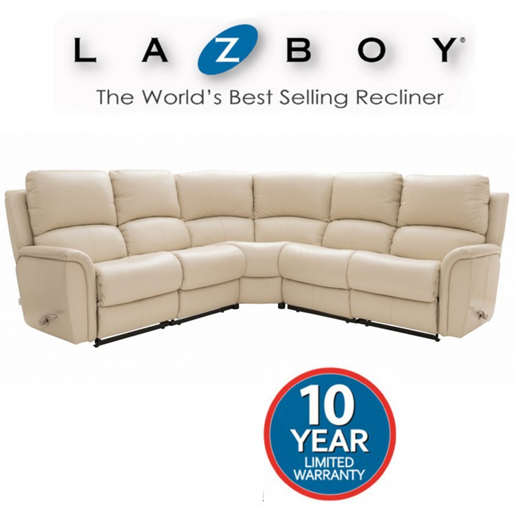 Lazboy Kennedy Leather Corner Sofa