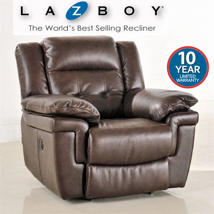 Lazboy Augustine Leather manual Recliner Chair