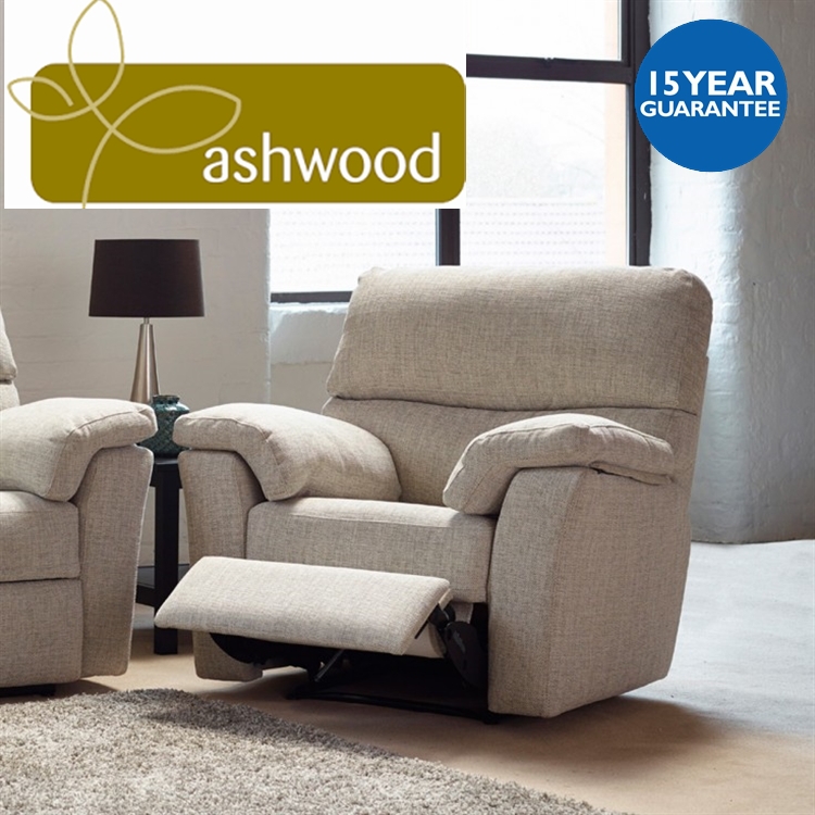 Ashwood Hamilton Leather Manual Recliner Chair