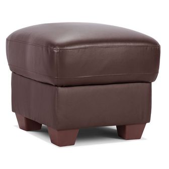 leather footstool