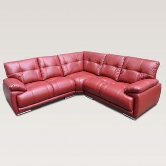 Lyon leather corner sofa