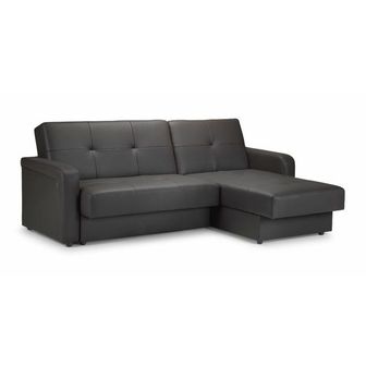 Contender leather storage  sofa bed