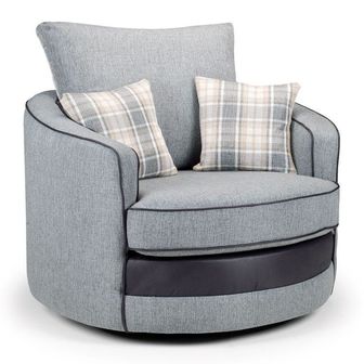 Casa Fabric Swivel Chair