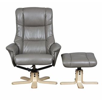 Atlantic Leather Recliner Swivel Chair