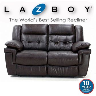Lazboy Nashville Leather 2 seater static
