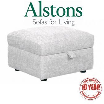 Alstons Eden Fabric Storage Footstool