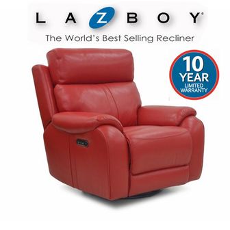 Lazboy Winchester Leather Manual Recliner Ch