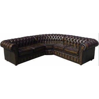 Chesterfield Leather Corner Sofa Range