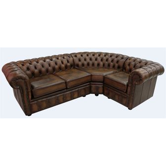 Chesterfields Leather Corner Sofa Left Hand