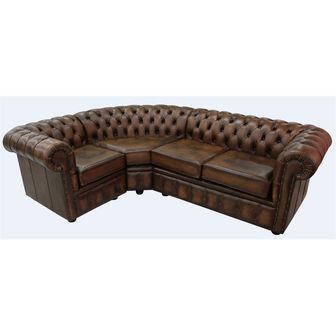 Chesterfields Leather Corner Sofa Left Hand