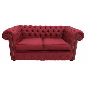 Chesterfield Fabric Sofa 2 Seater