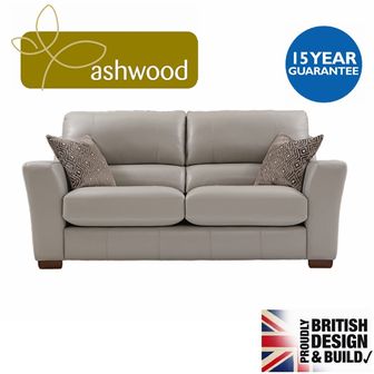 Ashwood Designs Plaza Leather 3 seater