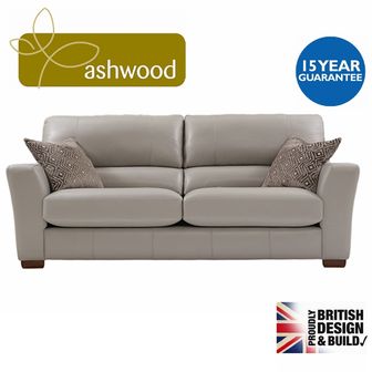 Ashwood Designs Plaza Leather 4 seater