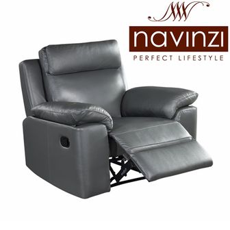 Enya Leather Manual Recliner Chair