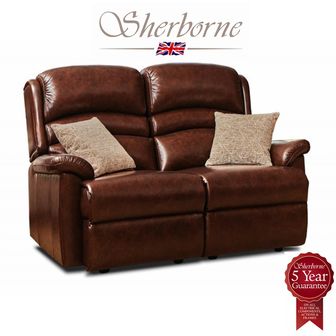 Sherborne Olivia Leather 2 seater fixed