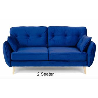 velvet 2 seater sofa