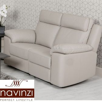 Enya 2 Seater Leather Powered Recliner Sofa