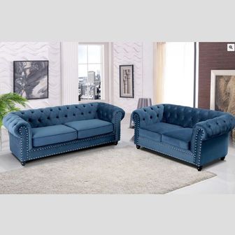 Charles Velvet 3 Seater and 2 Seater Package