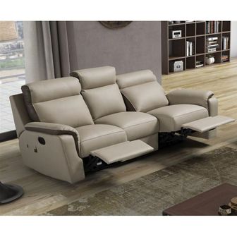 Device Power Leather Recliner 3 seater new tr