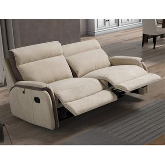 Fox leather manual recliner 3 seater new tren