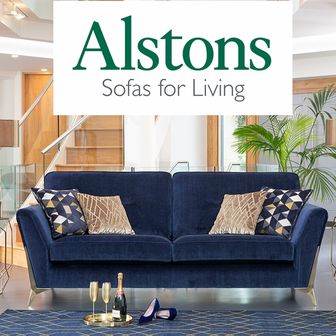 Alstons Artemis Grand 4 seater fabric sofa