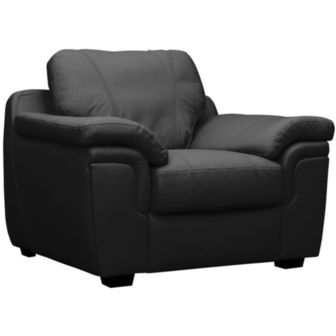 Abi Leather Chair Grey