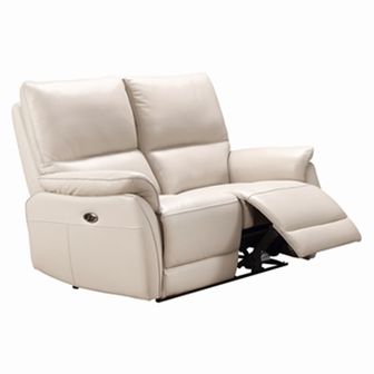 Emme 2 seater power leather recliner