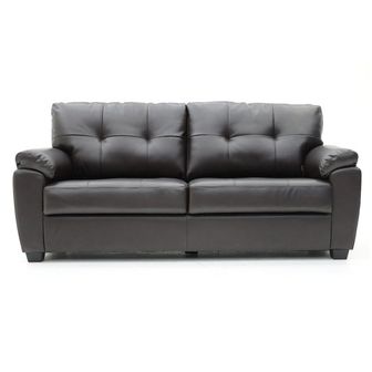 Romney Leather 3 seater Sofa