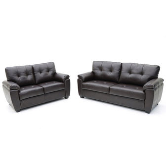 3 Seater & 2 Seater Leather Sofas Romney Pack