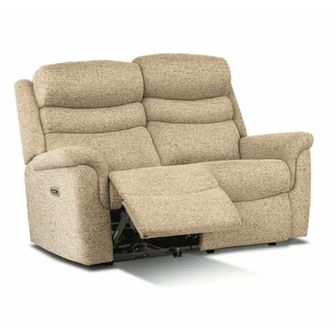 Layburn 3 seater fabric power recliner sherbo