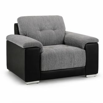 Denver  Arm Chair Fabric Leather