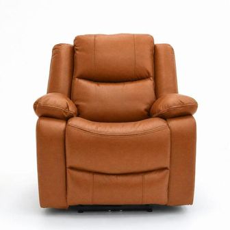 Carlo Power Chair Tan leather