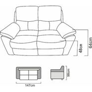 Rossi Leather 2 Seater