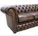 4 seater leather chesterfield