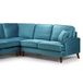 Abba  2 Corner 2 Velvet Sofa