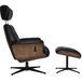 Malmo Luxury Swivel Chair + Stool