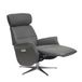 Elton Swivel Power Recliner- Ajustable head r