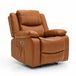 Carlo Power Chair Tan leather 3