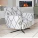 Mexico accent swivel fabric chair