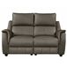 Jazz 2 seater taupe power leather recliner